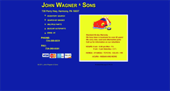 Desktop Screenshot of johnwagnerandsons.com