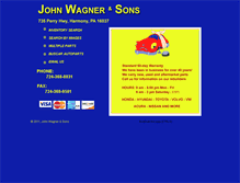 Tablet Screenshot of johnwagnerandsons.com
